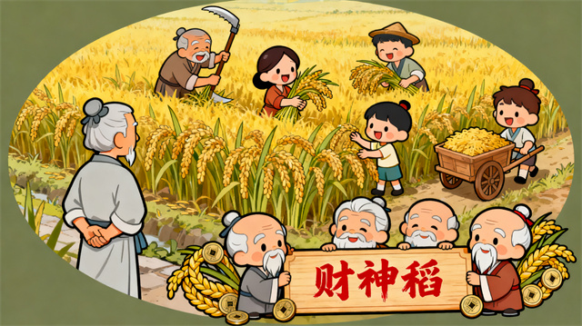 财神稻民间故事